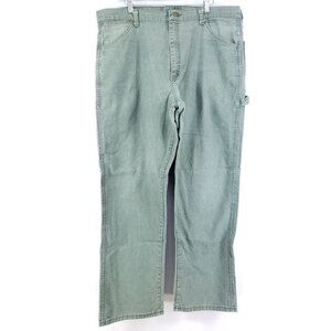 Bulwark Flame Resistant Carpenter Jeans Green Men's Size 40x32